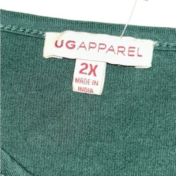 UG Apparel Michigan State University Green White  Women’s top long sleeve 2X - Picture 8 of 8